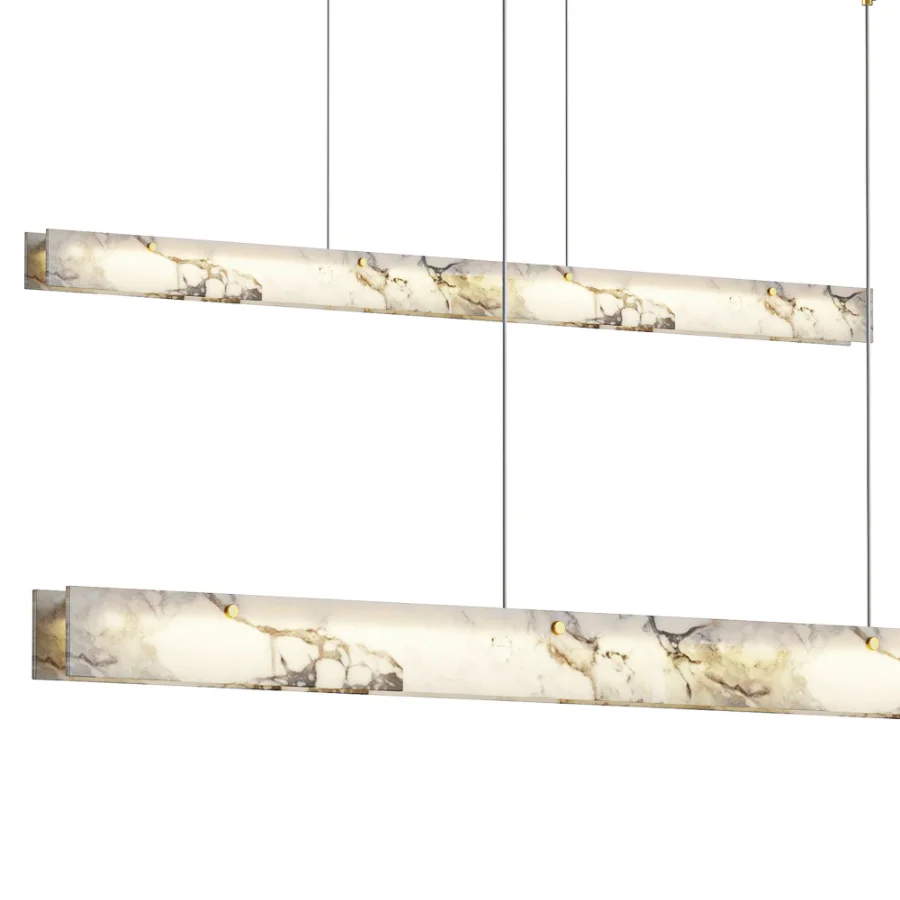 WOMO Linear Alabaster Chandelier Image 1