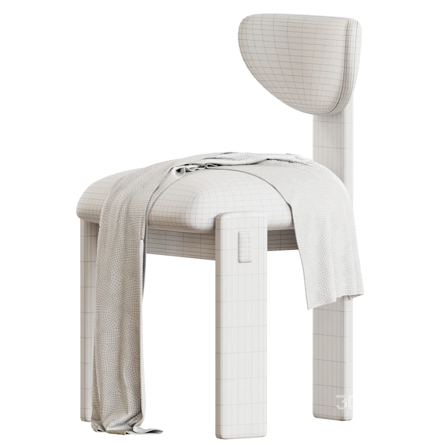 Elio Upholstered Oak Dining Chair Image 7