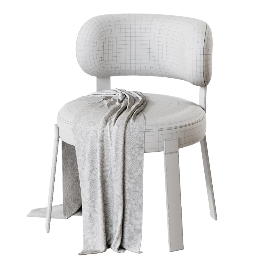 Boucle Dining Chair Image 7