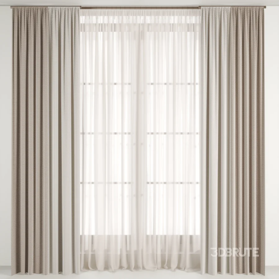 Silk and Cotton Curtain Set 102 Image 2