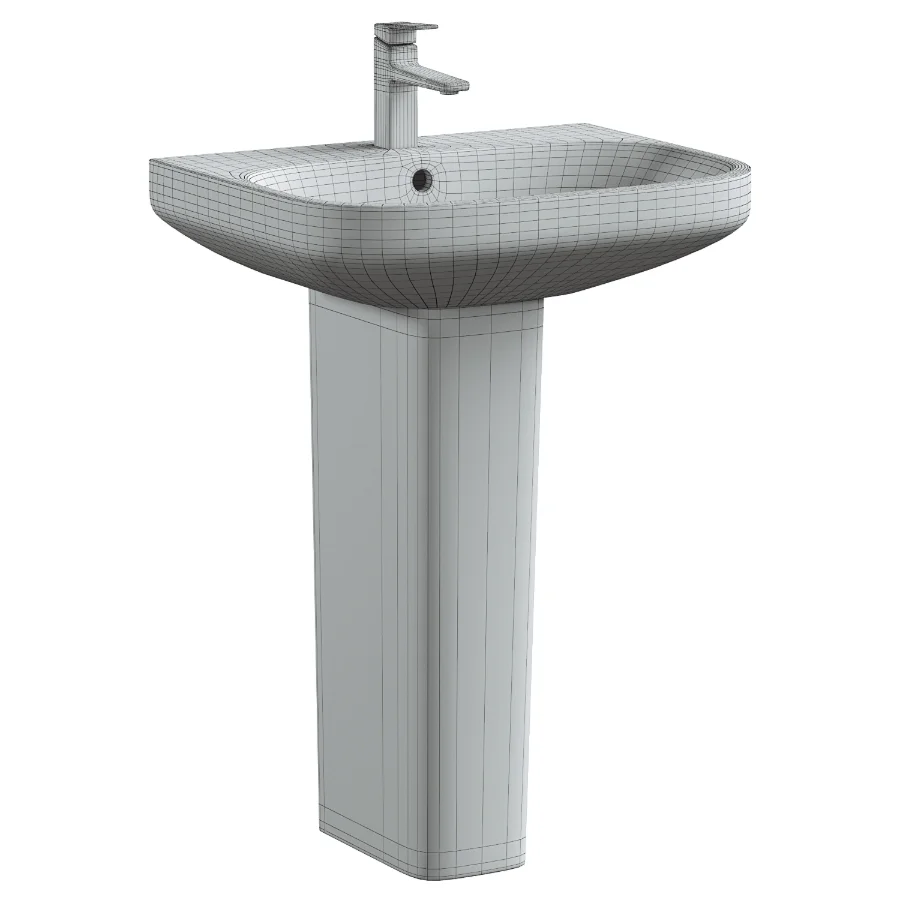 T4511 Rectangular washbasin Image 4