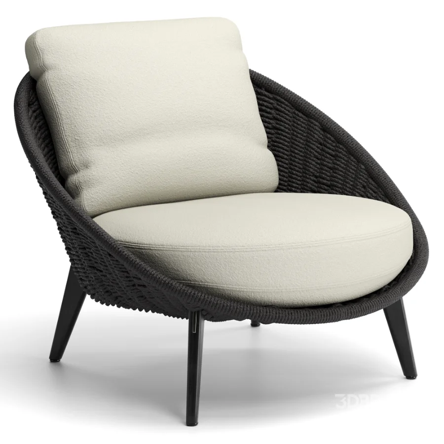 Lido Cord Outdoor Lounge Armchair Image 2