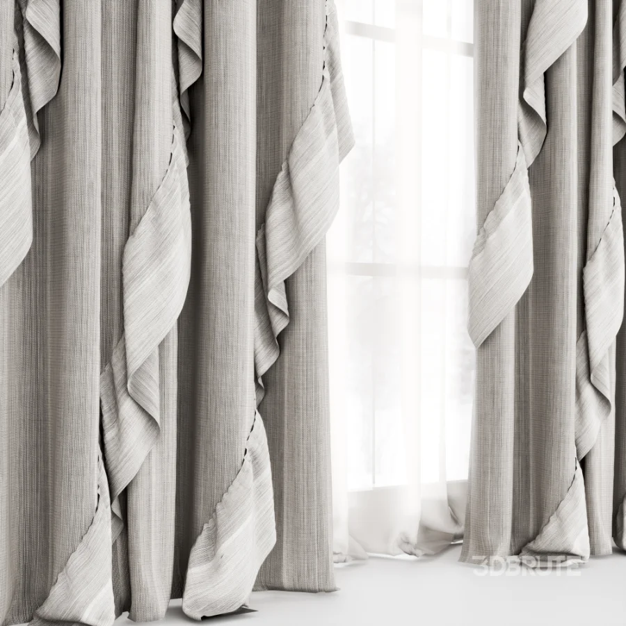 Silk and Cotton-Curtain Set 104 Image 3