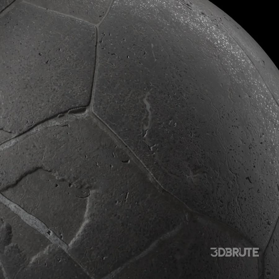 D285 BrushRock Pavement – Pbr 4k Seamless Image 2