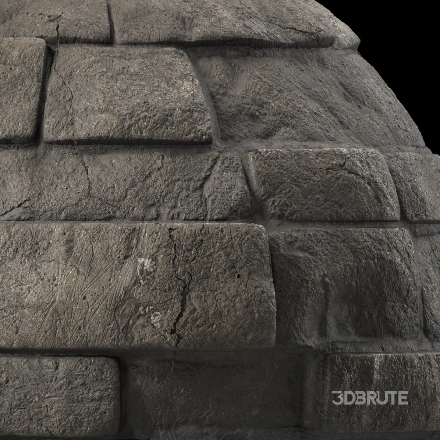 D316 Decorative Slat Stone wall – Sbsar Pbr 4k Seamless Image 5