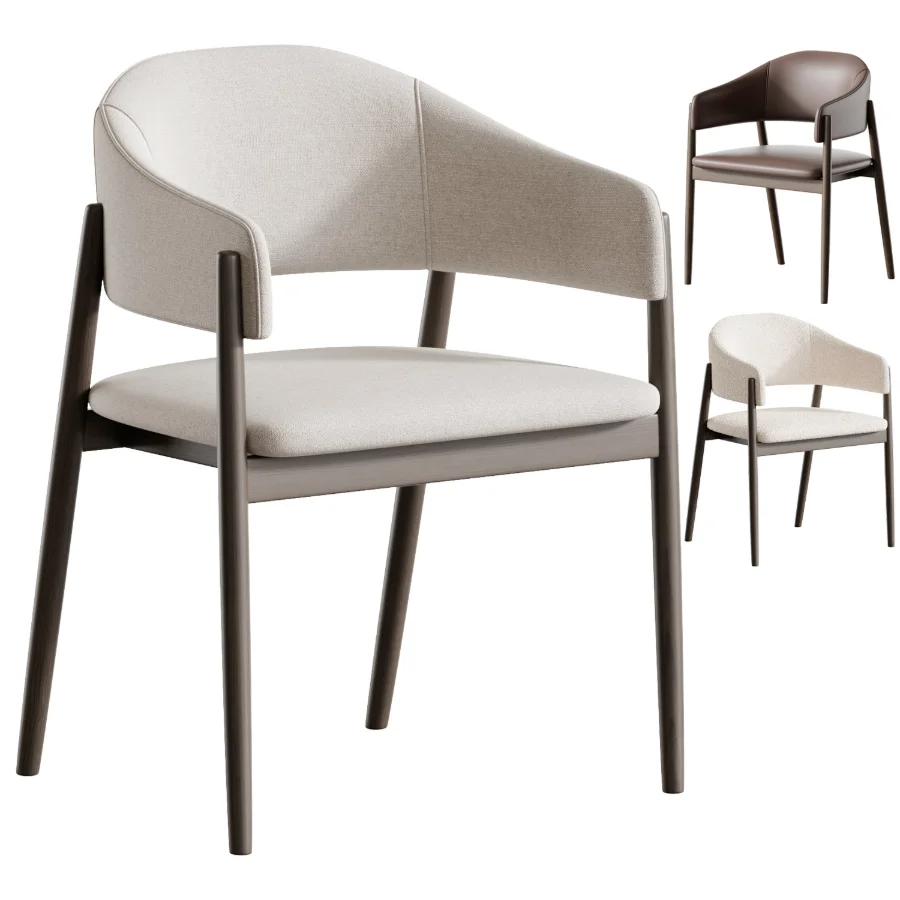 Scaun Gri Tapitat ALBA Image 1