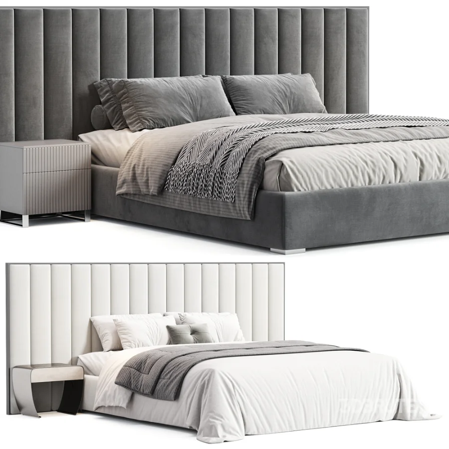 Haymon Velvet Bed by Mercer 41 Image 3