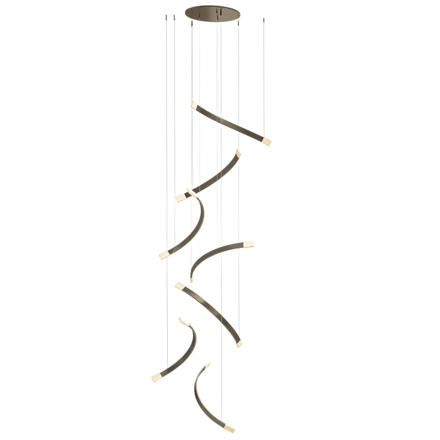 CTO Lighting Trace Free Fall Chandelier Image 3