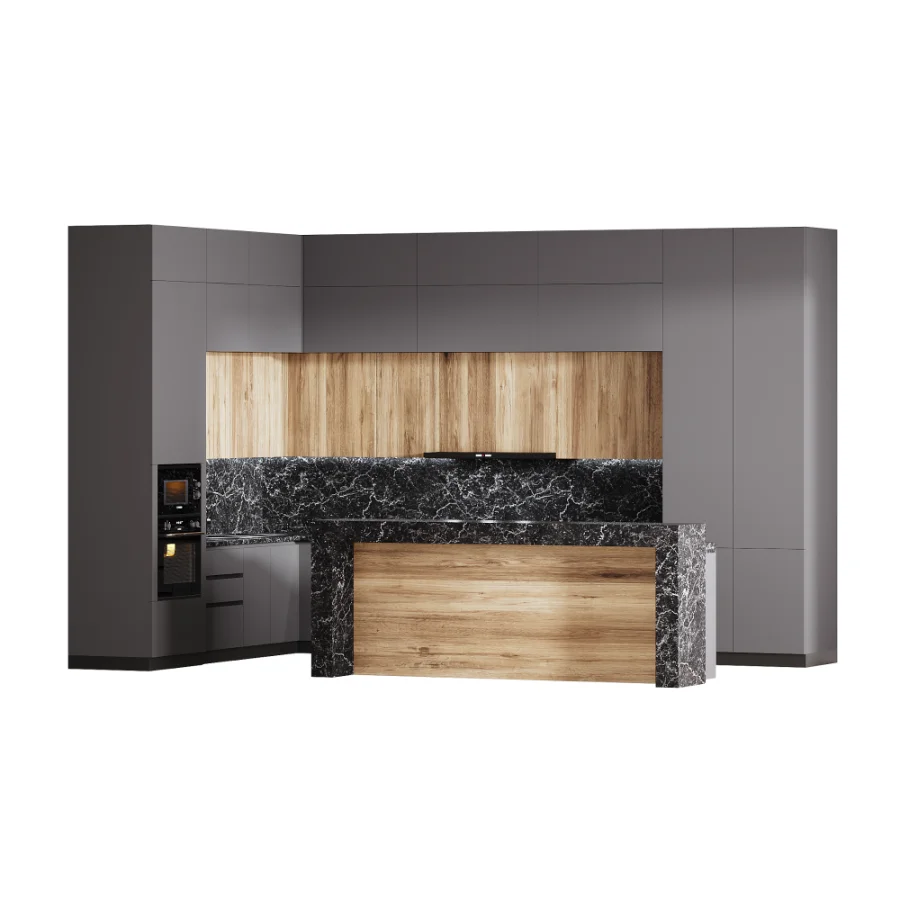 Modern_style kitchen set in 4 different designs Image 7