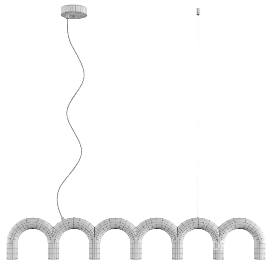 Arch Straight Pendant Light by Olbure Image 1