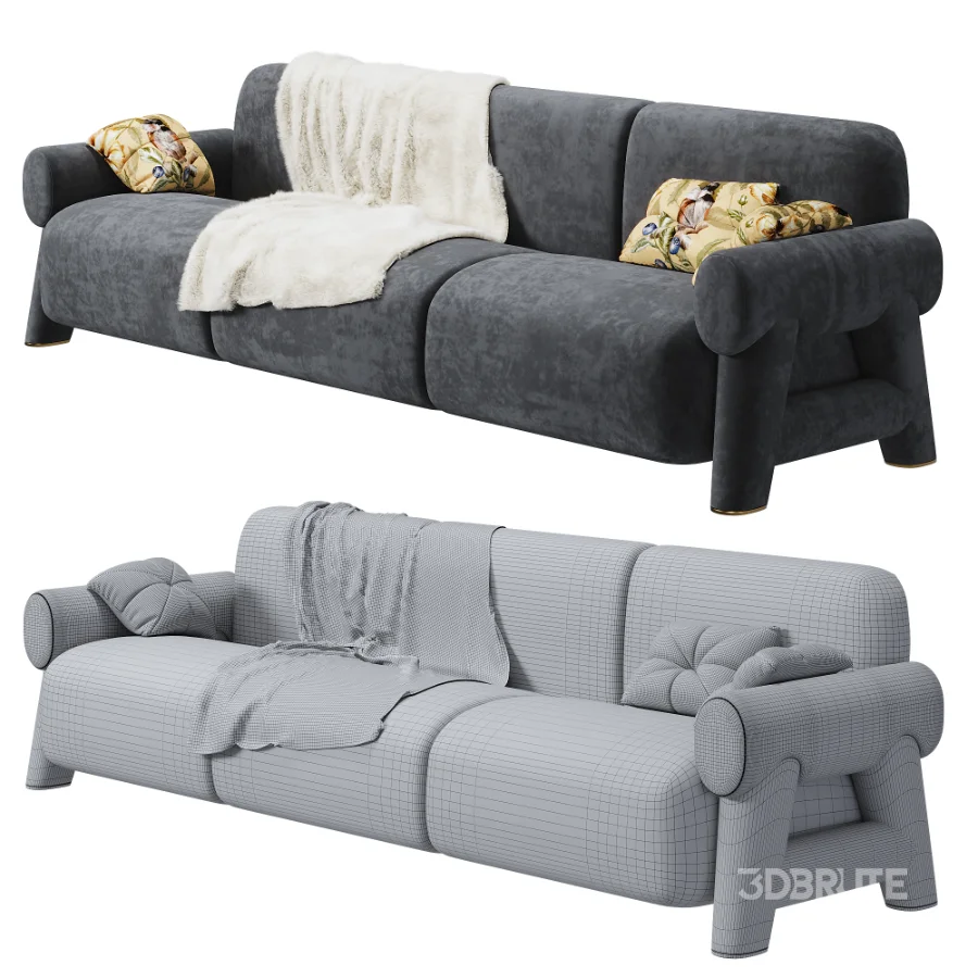 Lugar Nefertiti 3-person sofa Image 6