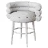 Betty Cream Velvet Counter Stool - Thumbnail 7