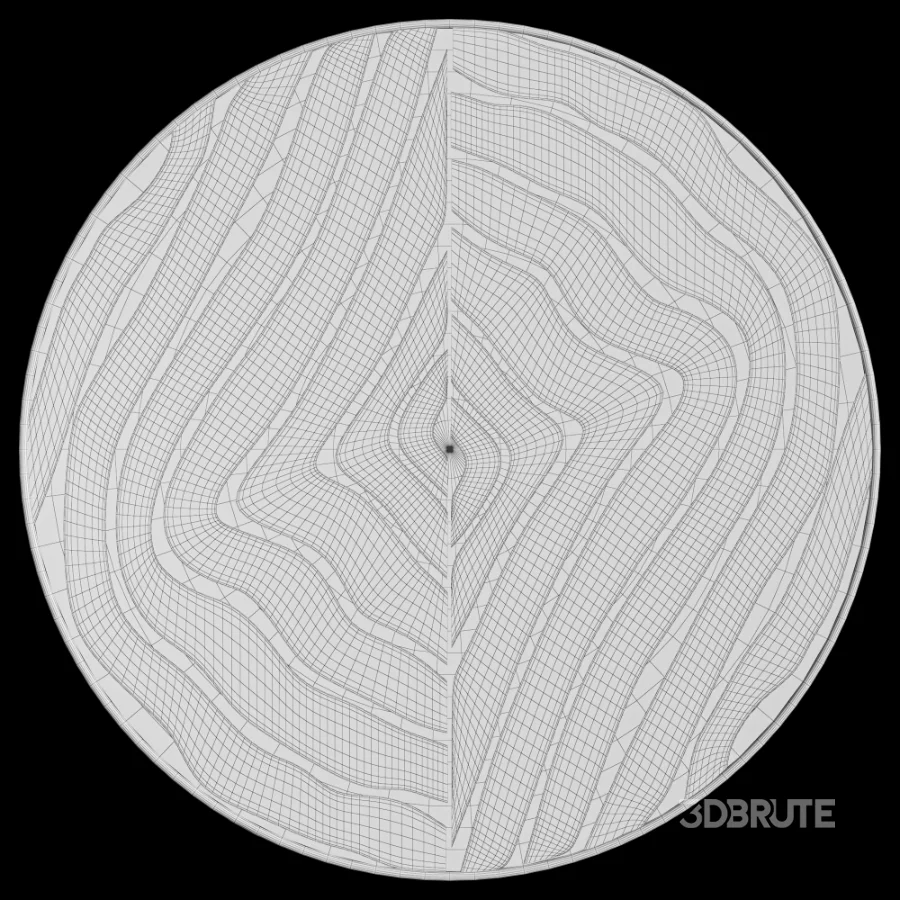 Modern Textureed Wool Round Rug Image 4