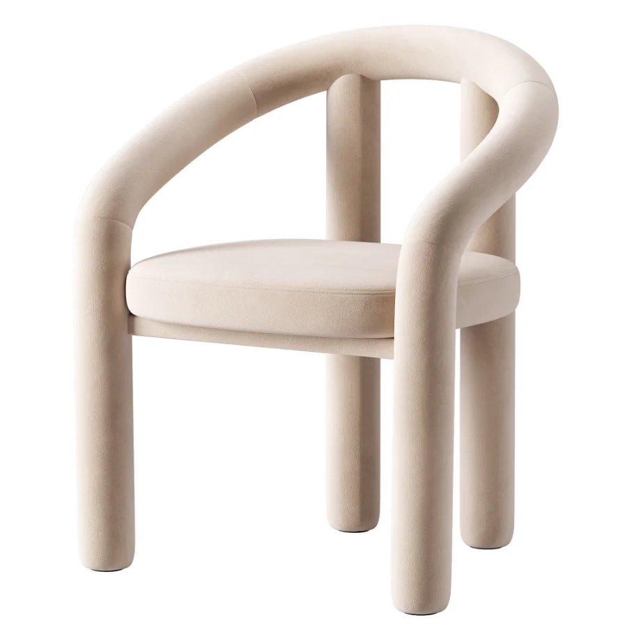 Velvet Armchair Calan Image 3