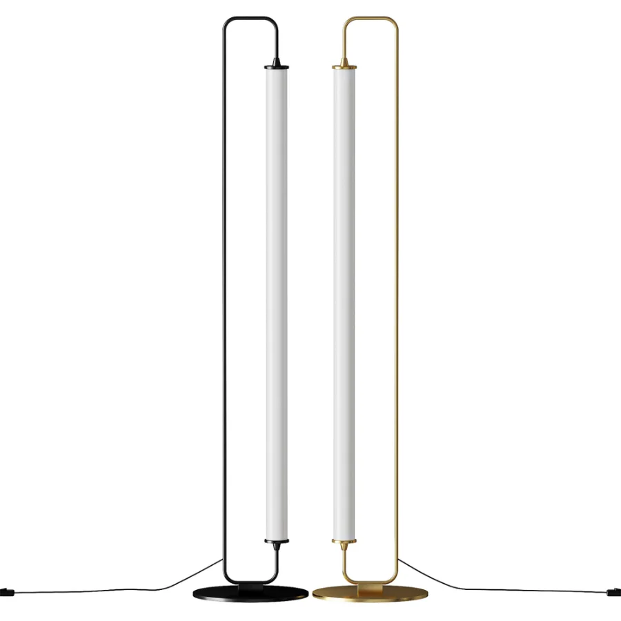 Linear Metal LED Floor Lamp Image 1