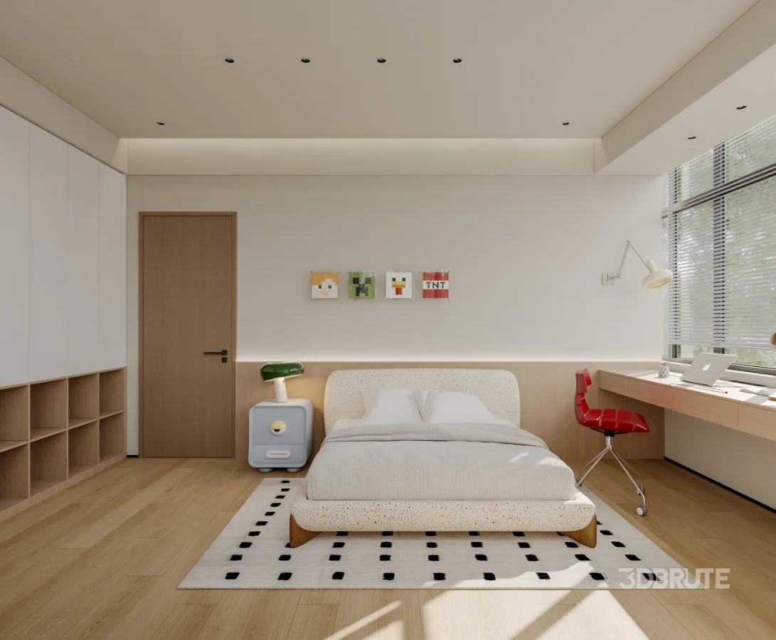 Modern living and dining room bedroom Image 9