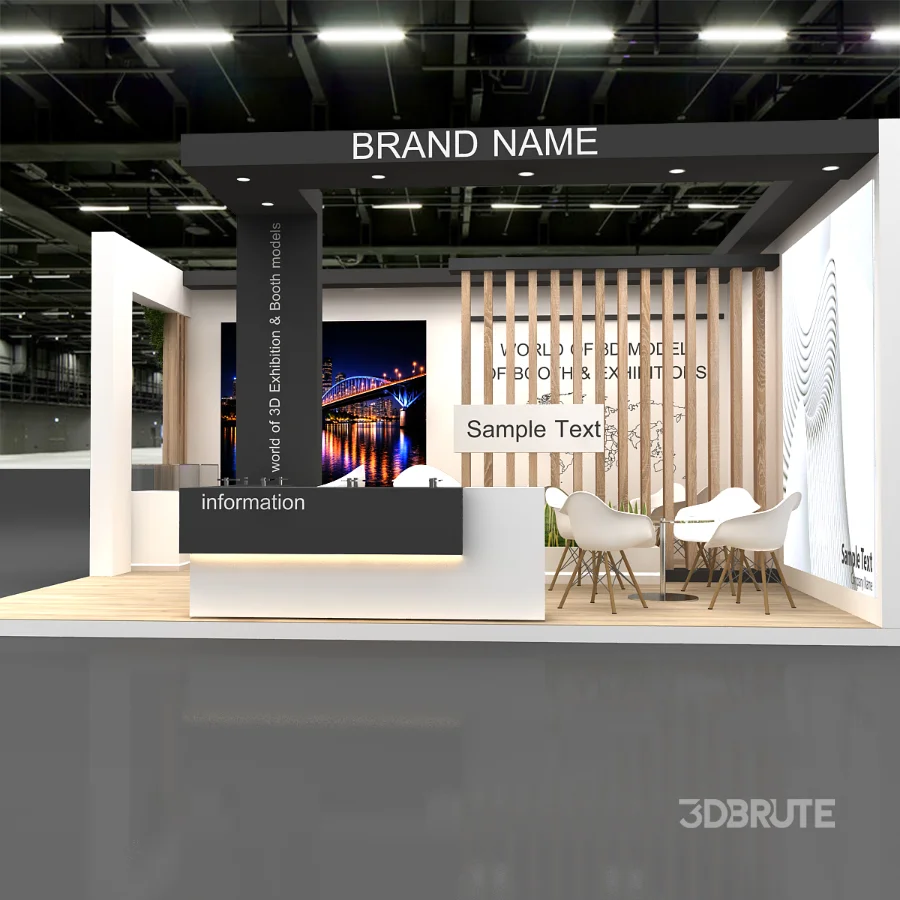 stall 3d model Image 3