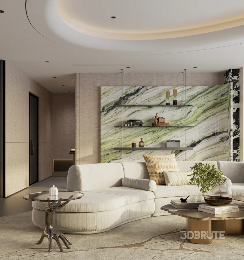 Luxury living room and dining room Image 10