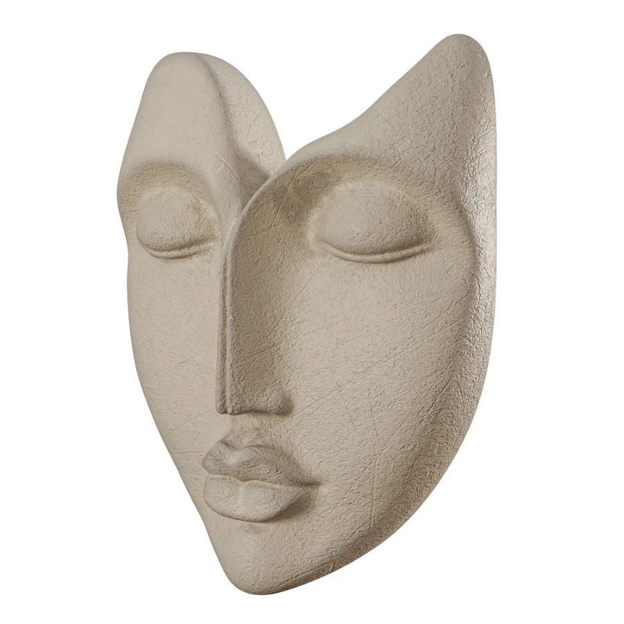 Cream Black Face Wall Art Image 4