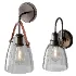Glass and Leather And Versatile Bath Sconce - Thumbnail 7