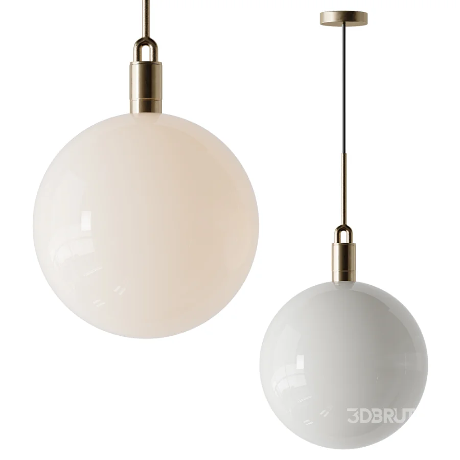 Forked Globe Pendant light Image 1