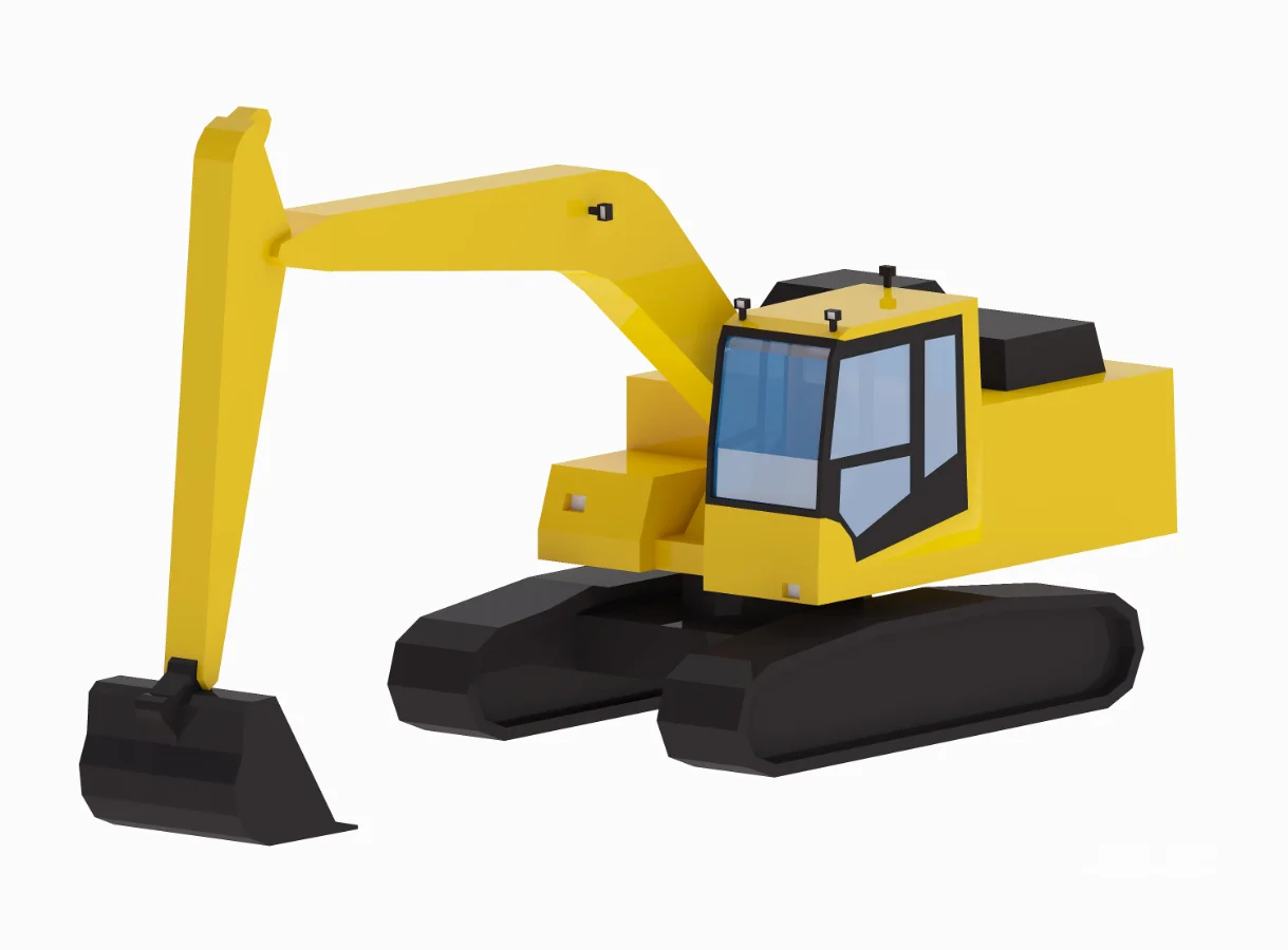 Excavator Construction PC210LC Simplified Image 2
