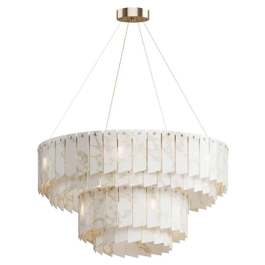 Alabaster Modern Chandelier Image 1