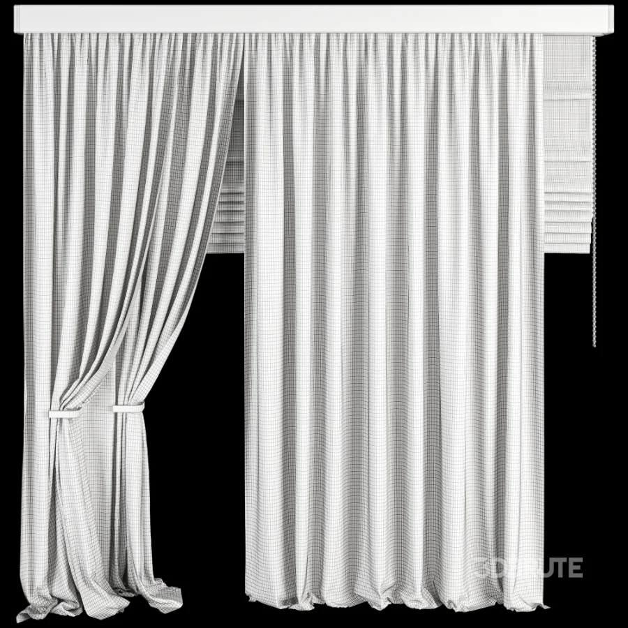 Silk and Cotton Curtain Set 103 Image 5
