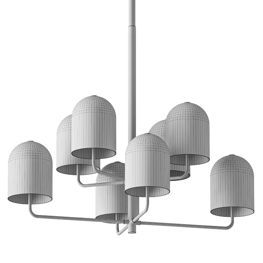 Venicem Doma Chandelier Linear Image 4