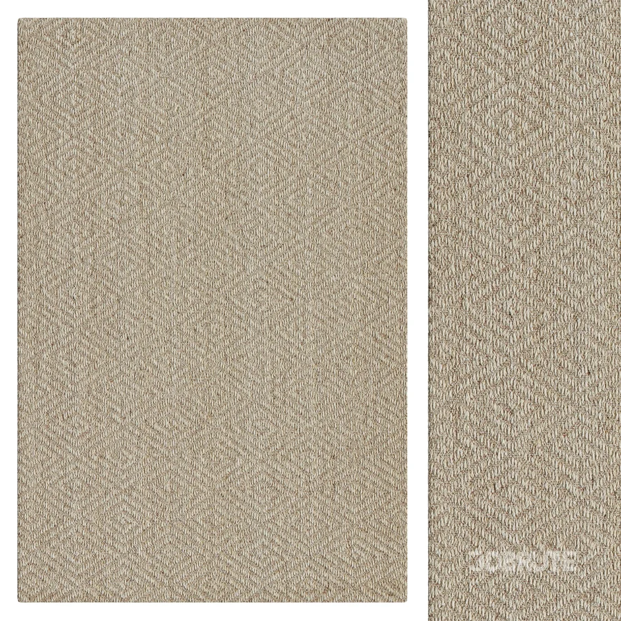 Jaipur Living Naturals Tobago Brown White Rug Image 1