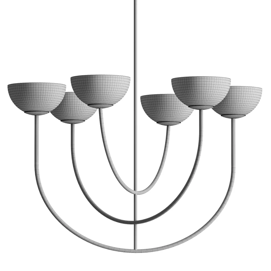 Dantone Home Poem 6 Light Chandelier Image 3