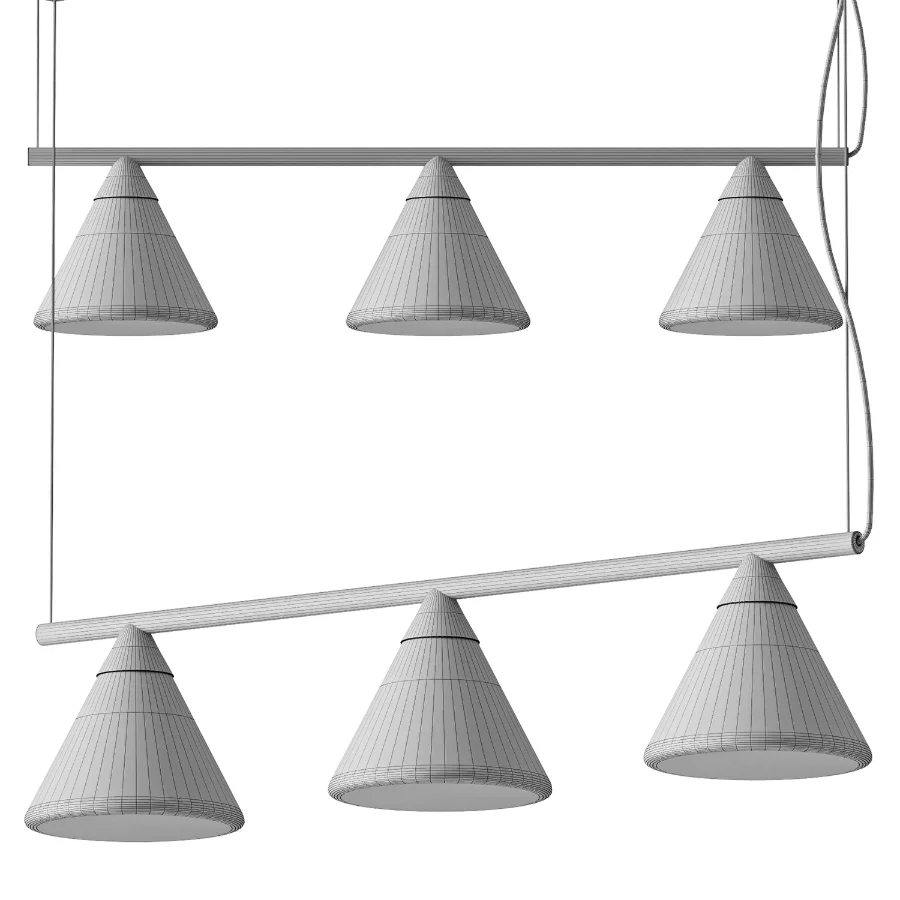 Probe OR Rail Glass Chandelier Image 4