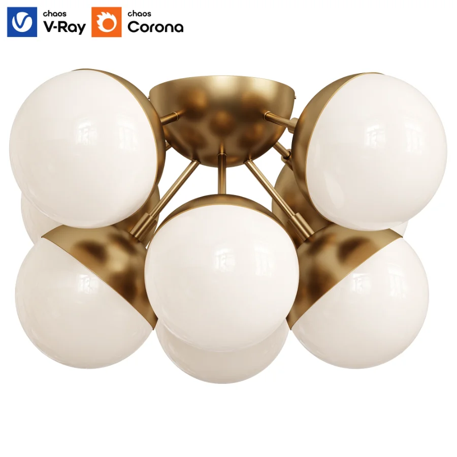 Ball 8 Chandelier By Play Lighting Image 1