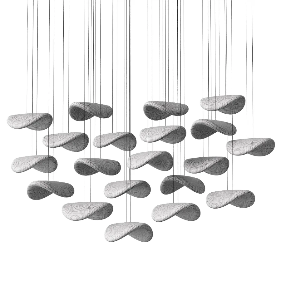 Organic Glass Pendant Light Image 5