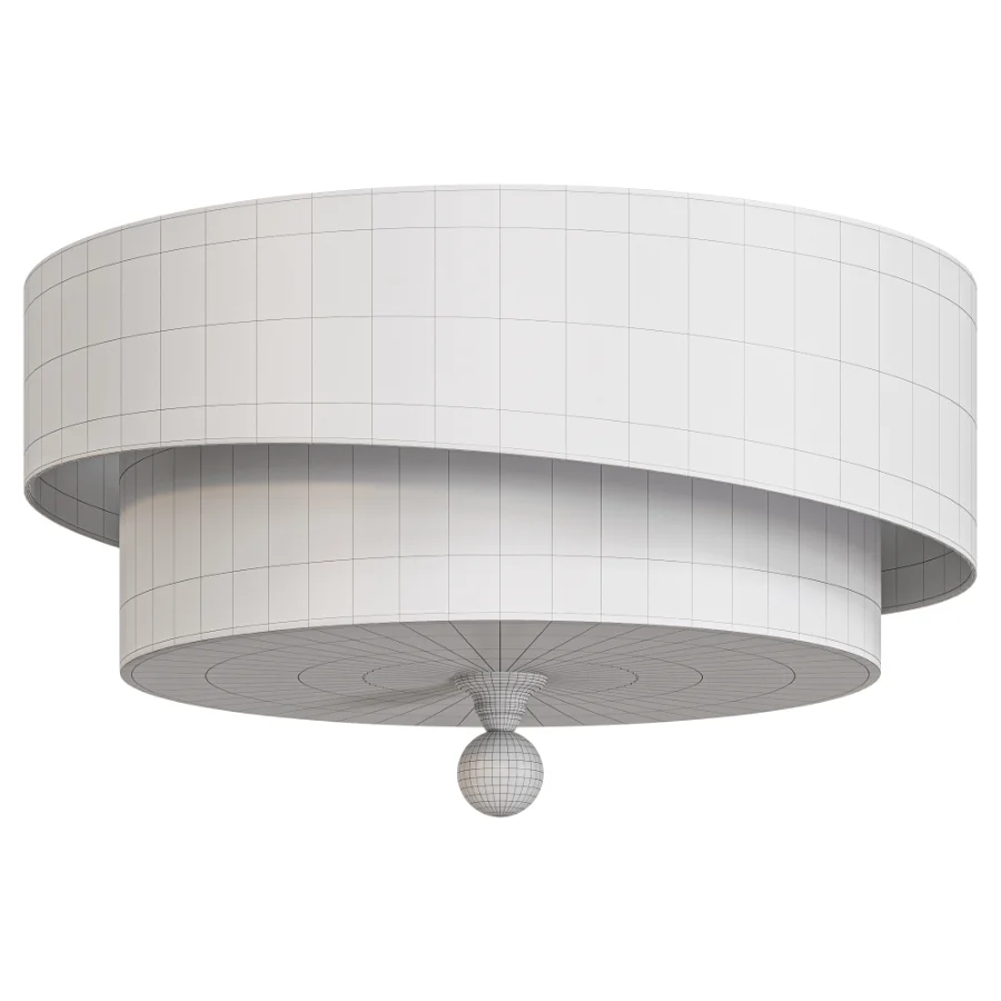 Layered Fabric Ceiling Light Image 1
