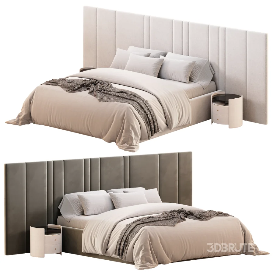 Desire bed with wide headboard Image 2