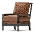 Drew Reversible Leather Spindle Chair - Thumbnail 4