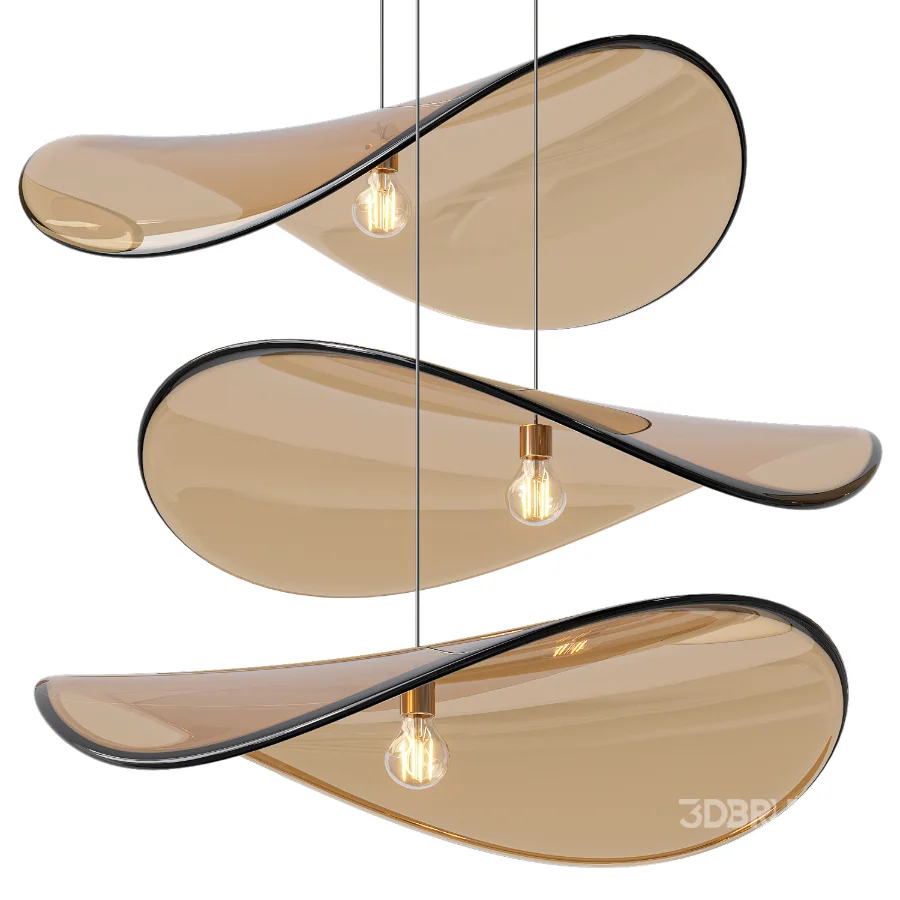 Wave Floating Leaf Chandelier Image 4