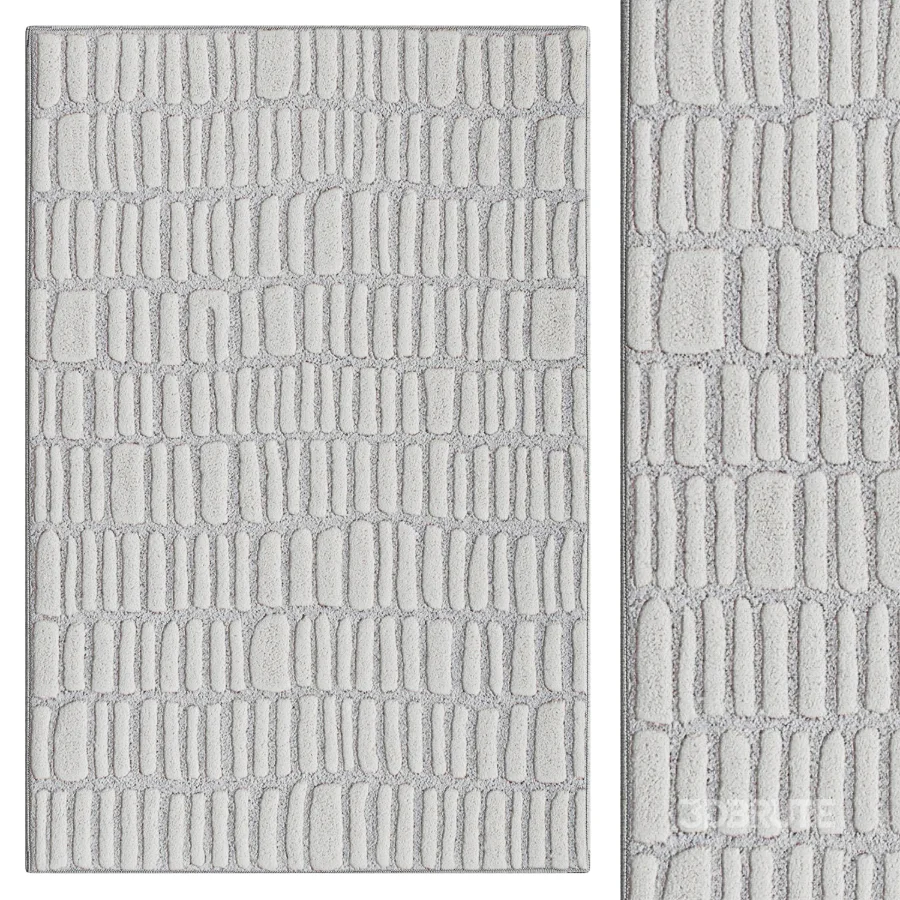 Roark Ivory Machine Washable Rug Image 1