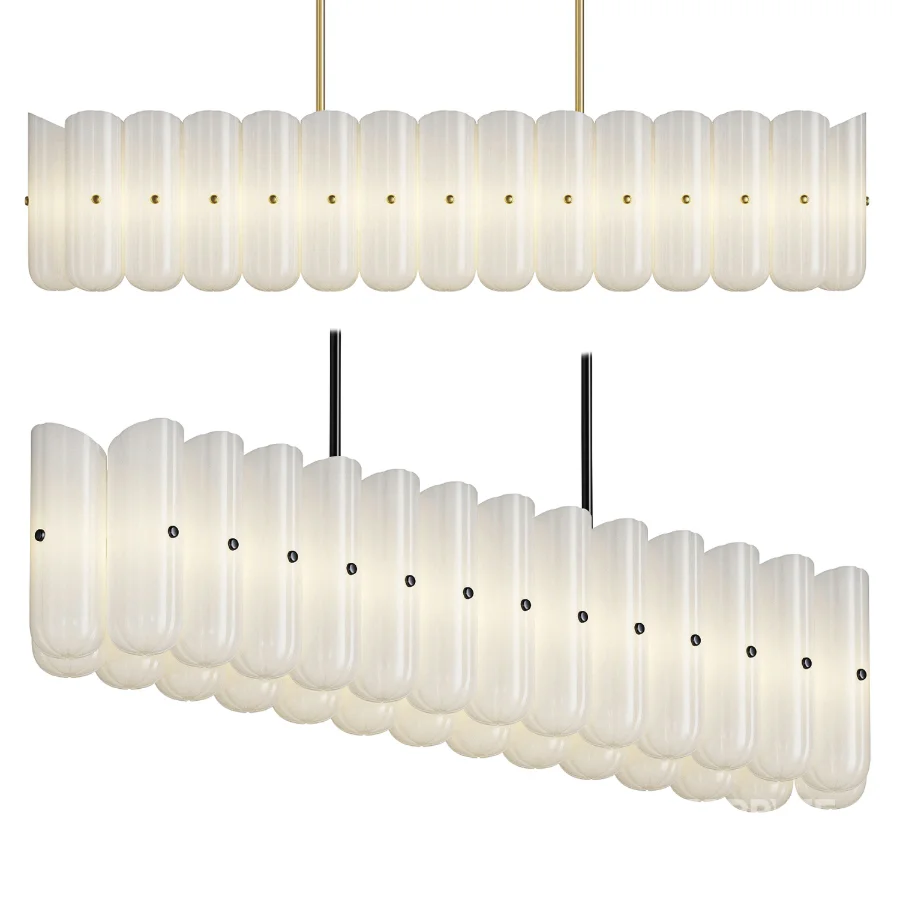 Rejuvenation Roll and Hill Lorna Linear Chandelier Image 1