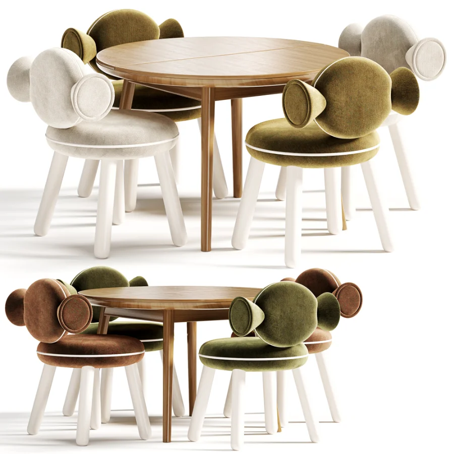 Детский стол и стулья Bonbon Chair By Circu Image 5