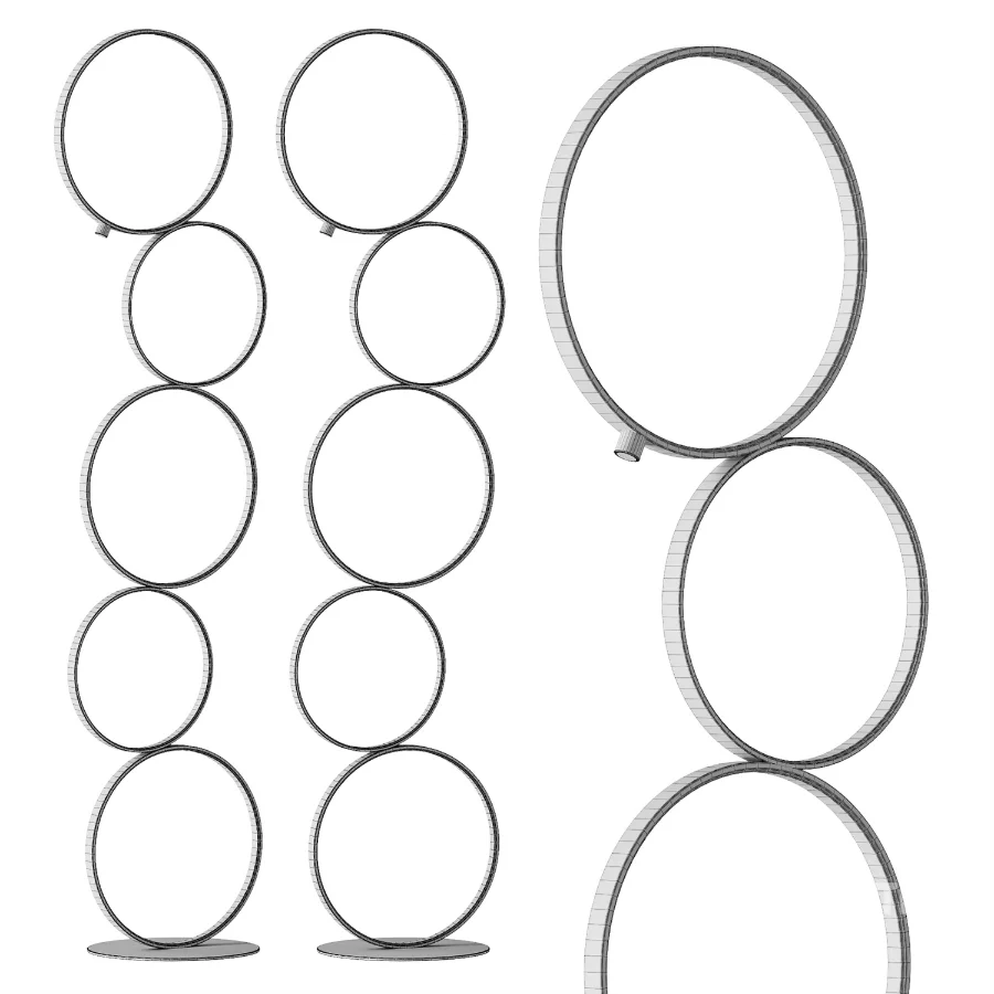 Nordic Ring Design Led Floor Lamp Image 4