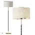 AMPM Jihana Brass Metal Linen Floor Lamp - Thumbnail 1