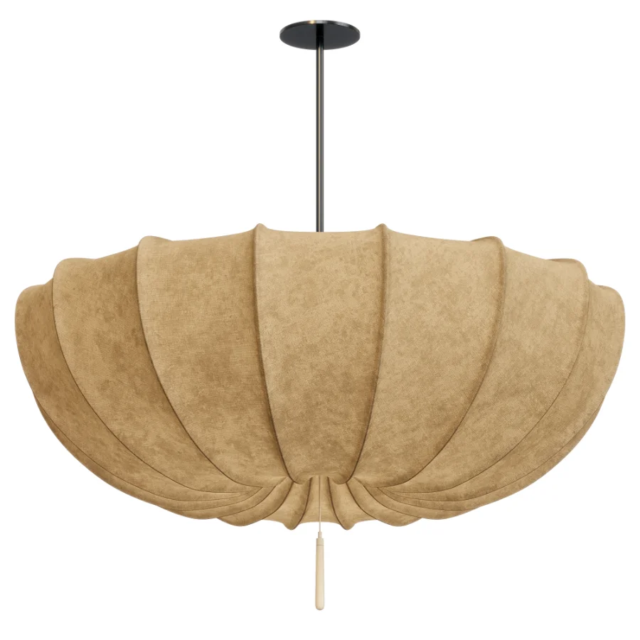 Traditional Japanese Light Chandelier For Living Room Image 5