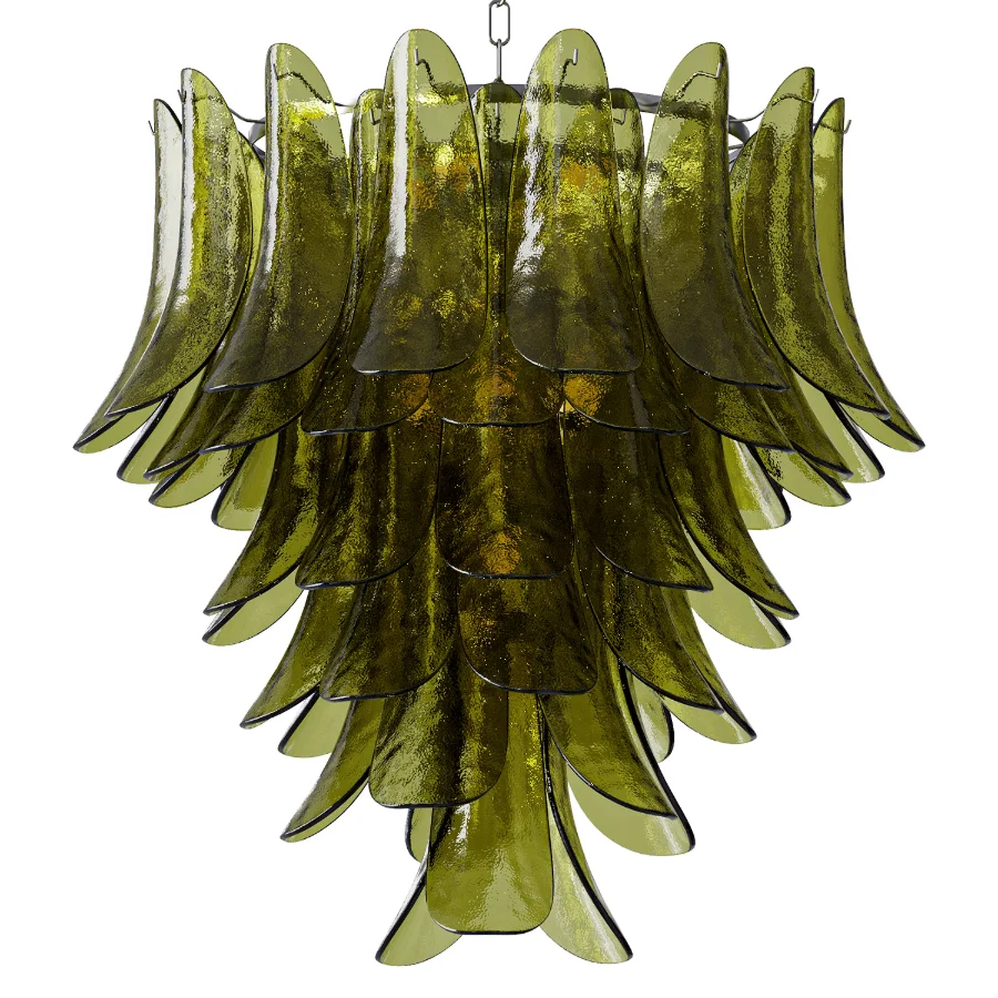 Small Green Petalo Chandelier Image 1
