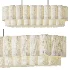 Lights & Lamps Folia Oval Linen Pendant - Thumbnail 1