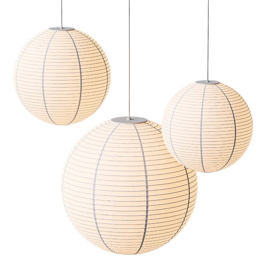HAY Paper Shade Round Pendant Lamps Image 5