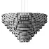 Sirene Smoke Glass Round Chandelier 52 - Thumbnail 3