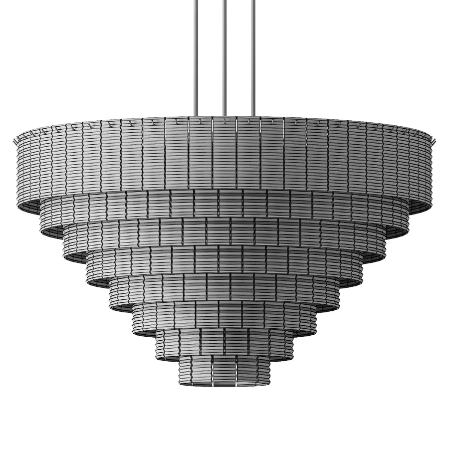 Sirene Smoke Glass Round Chandelier 52 Image 3