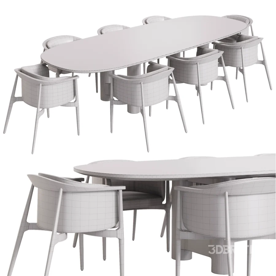 Arya K Chair and Onis Dining Table Image 5